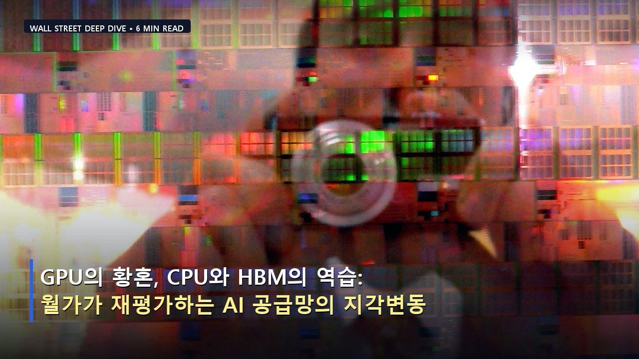 GPU의 황혼, CPU와 HBM의 역습: 월가가 재평가하는 AI 공급망의 지각변동