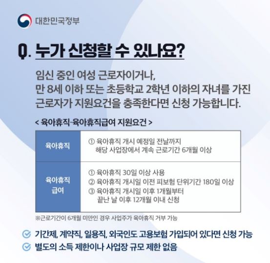 육아휴직급여 총정리