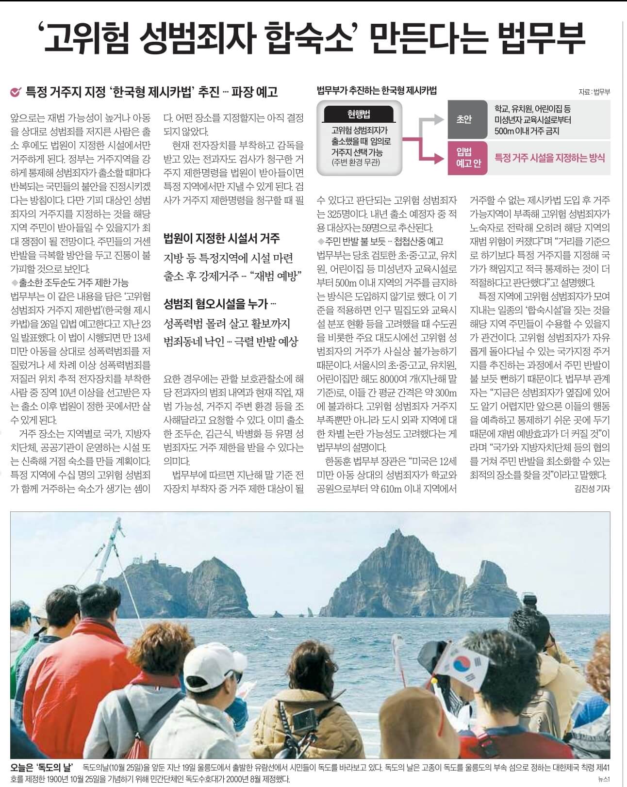 10월 25일 수요일 신문스크랩