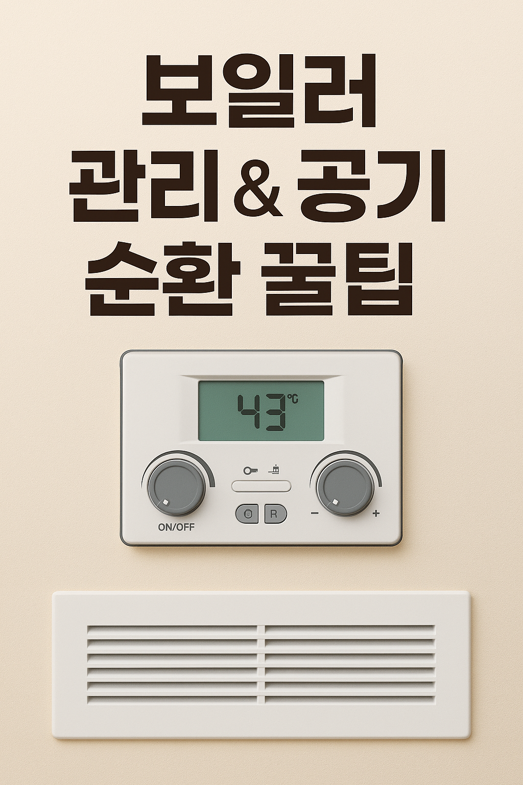 보일러 관리 & 공기 순환 꿀팁
