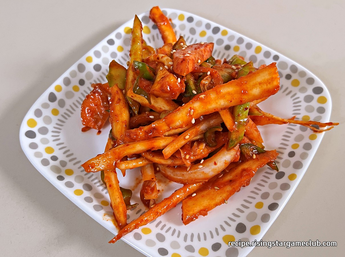 도라지 무침 완성