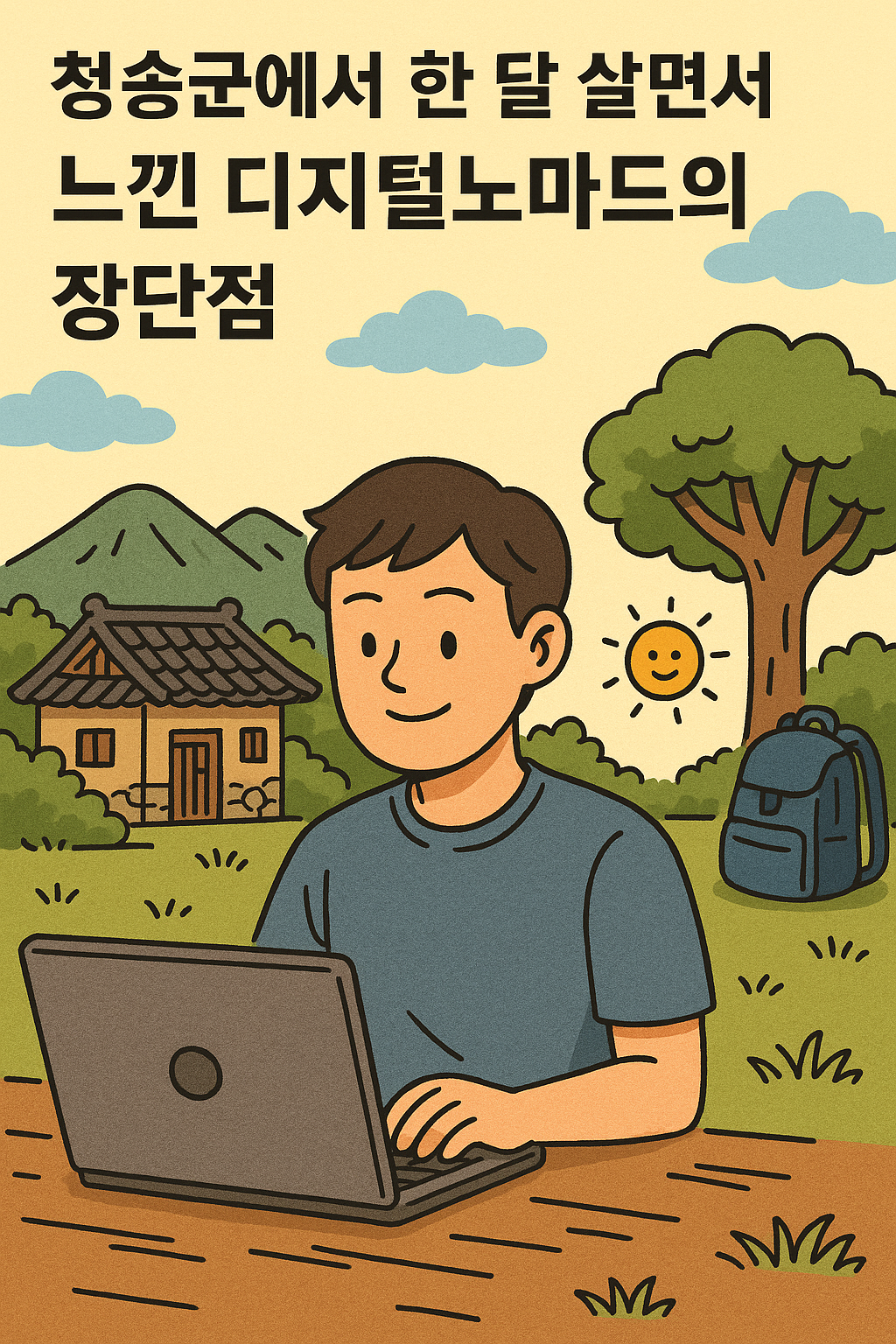 청송군에서 한 달 살면서 느낀 디지털노마드의 장단점