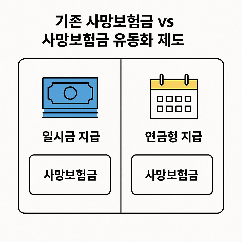 기존 보험과 유동화 제도 비교