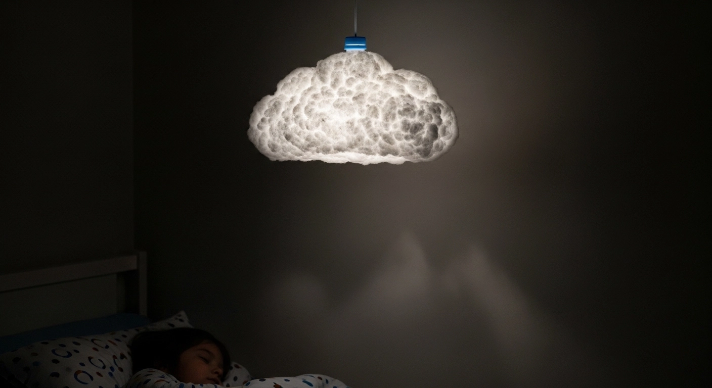 아이 방 수면등, 비싸게 사지 마세요! 페트병과 솜으로 만드는 '몽글몽글 구름 조명' (단돈 3천 원)