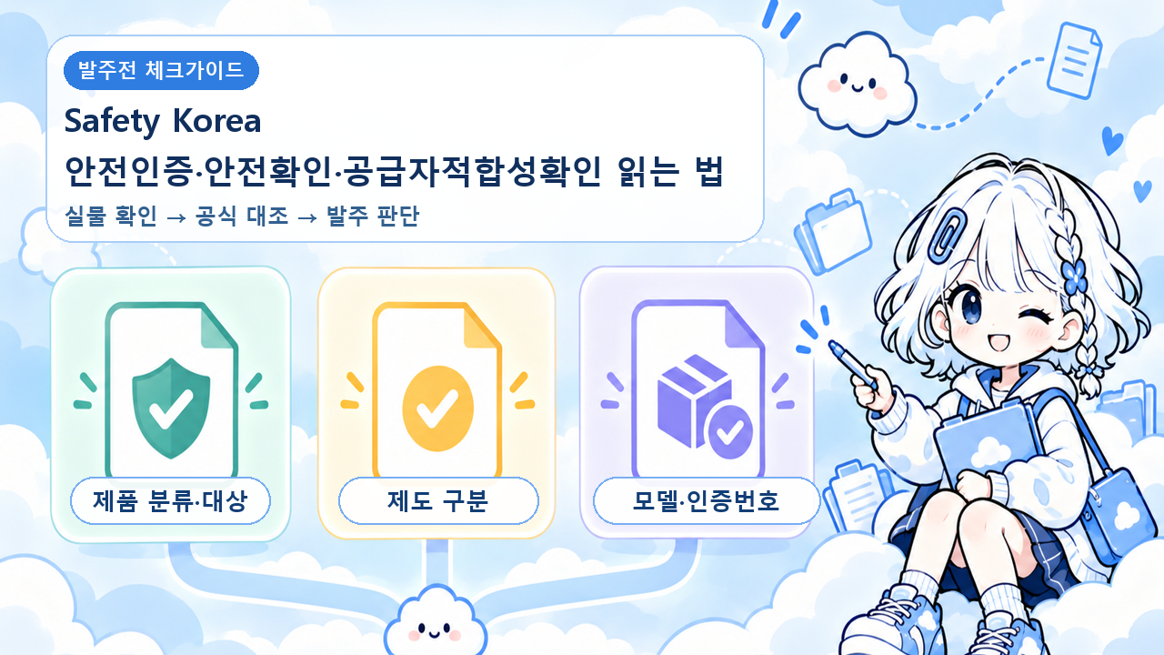 Safety Korea 안전인증&middot;안전확인&middot;공급자적합성확인 읽는 법 대표 이미지