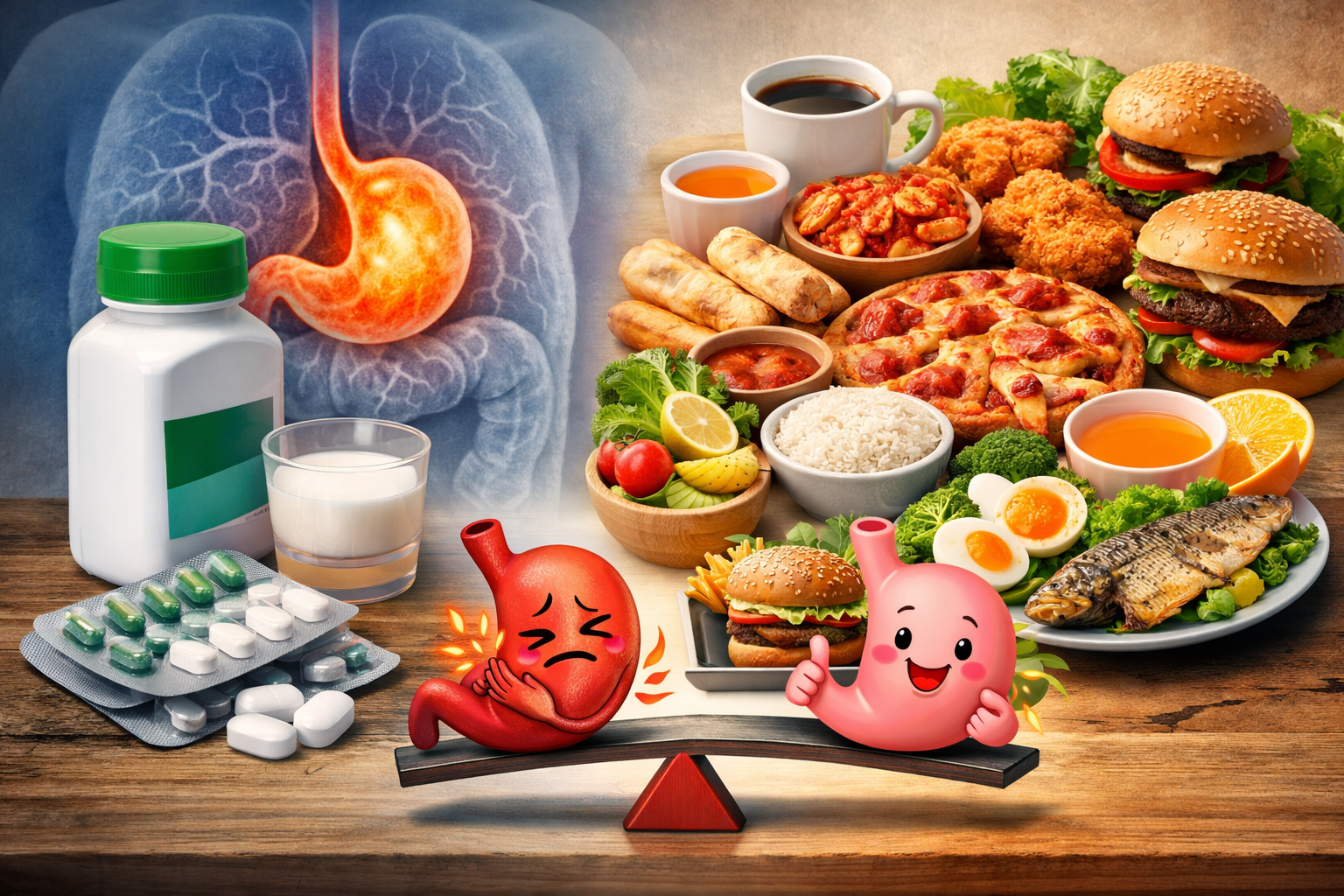 위장약과 음식 궁합