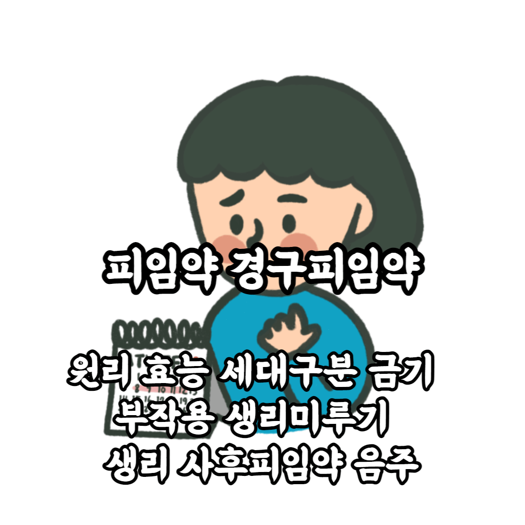 피임약 경구피임약 원리 효능 세대구분 금기 복용 부작용 생리미루기 복용중 생리 사후피임약 음주