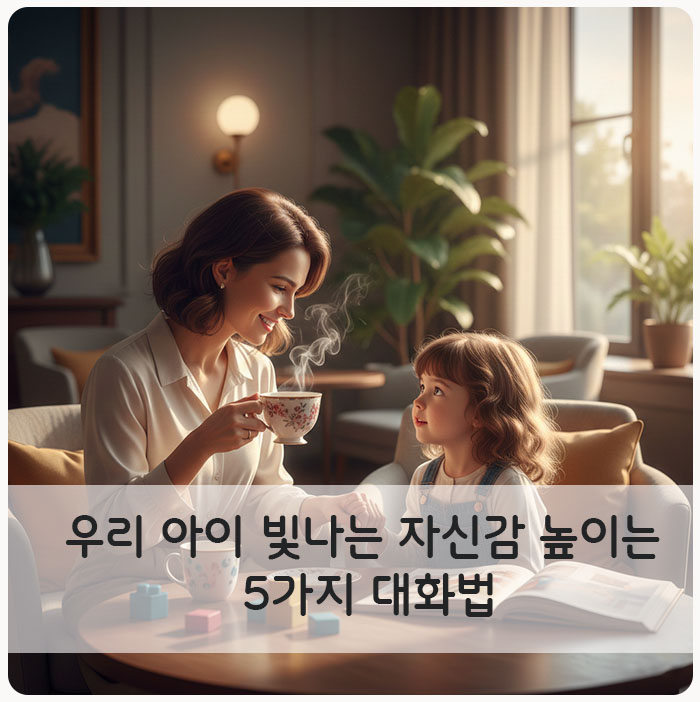 우리 아이 빛나는 자신감 높이는 5가지 대화법