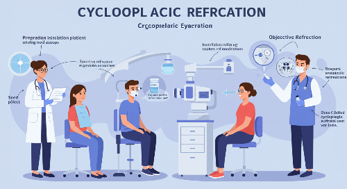 조절굴절마비검사 과정 (검사 소요 시간: 약 1시간)