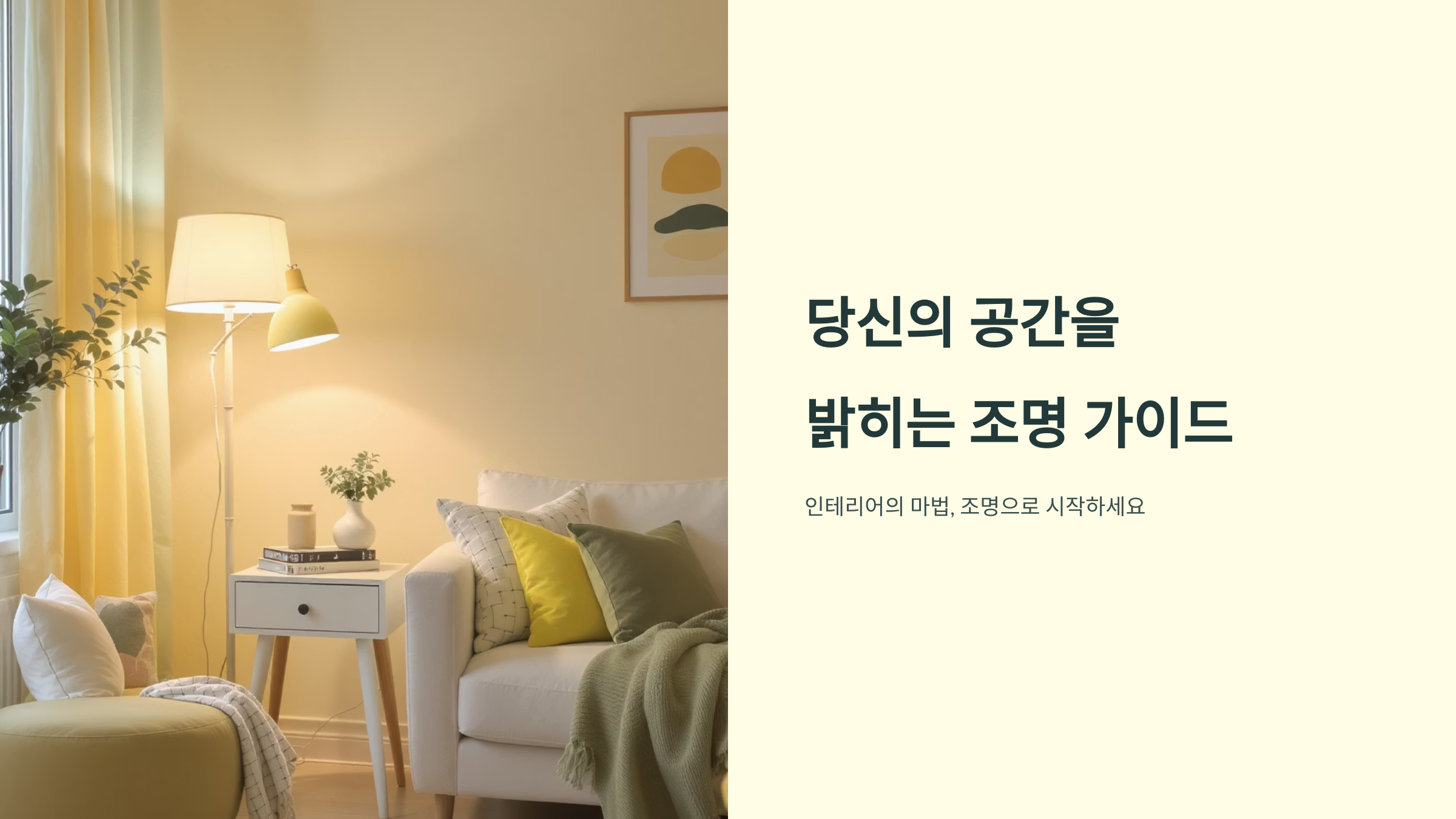 분위기 살리는 인테리어 조명 스타일링