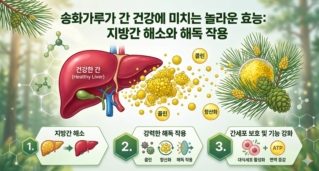송화가루 효능, 소나무가 준 황금 가루의 놀라운 간 해독 비밀