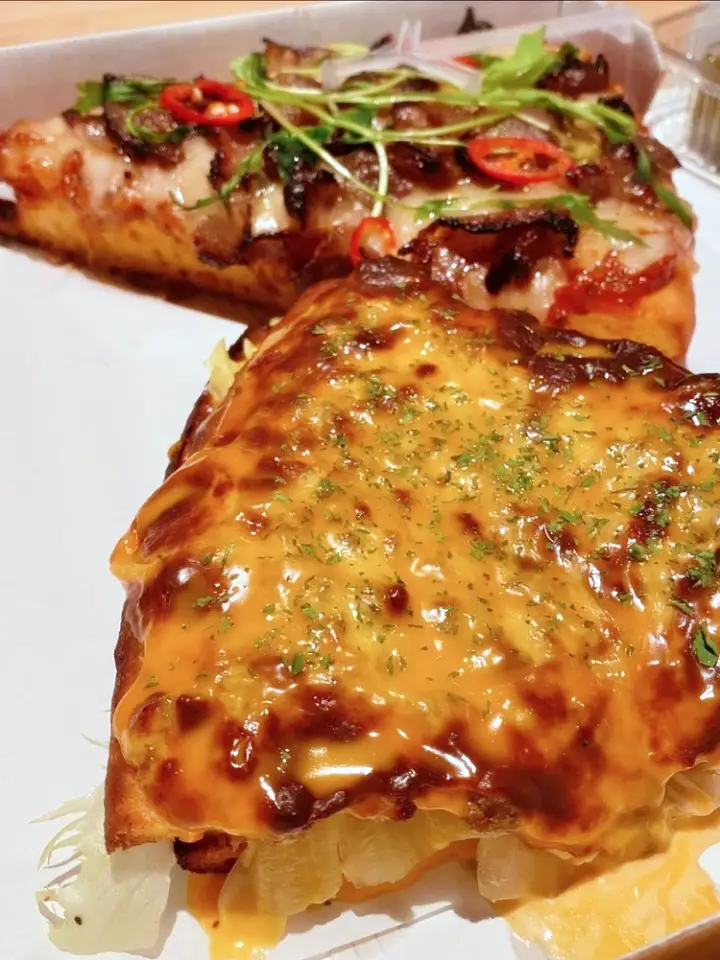 특별한 도우 조각 피자 전문점 아메리칸 버거 피자 상수역 홍대 맛집
