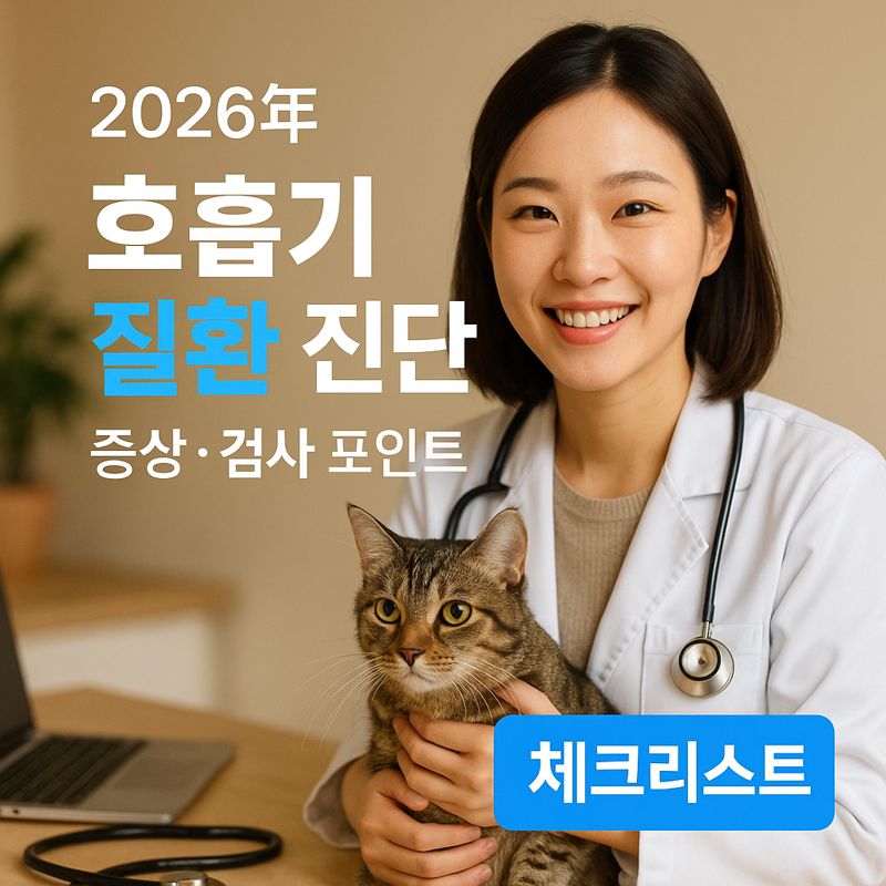 고양이 호흡기 질환 진단 2026년 | 증상·검사 포인트 체크리스트