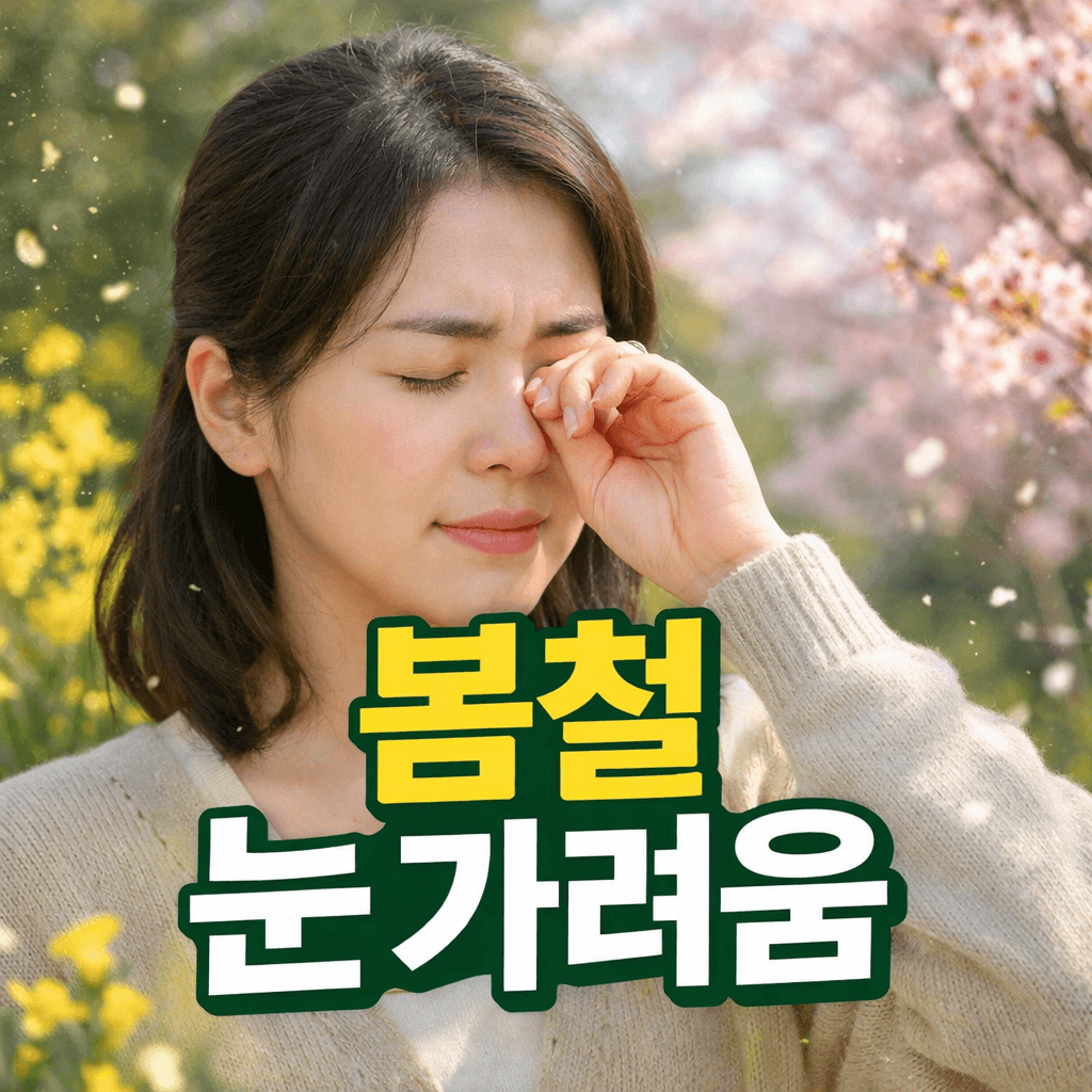 봄철 눈 가려움 원인과 해결 방법: 알레르기부터 미세먼지까지 완전 정리