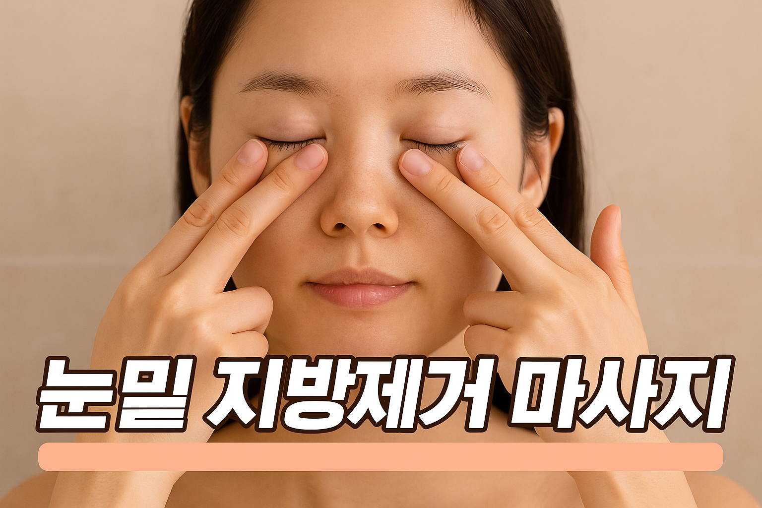 눈밑 지방이 툭 튀어나왔다면 부기 빼주는 마사지로 탄력 회복!