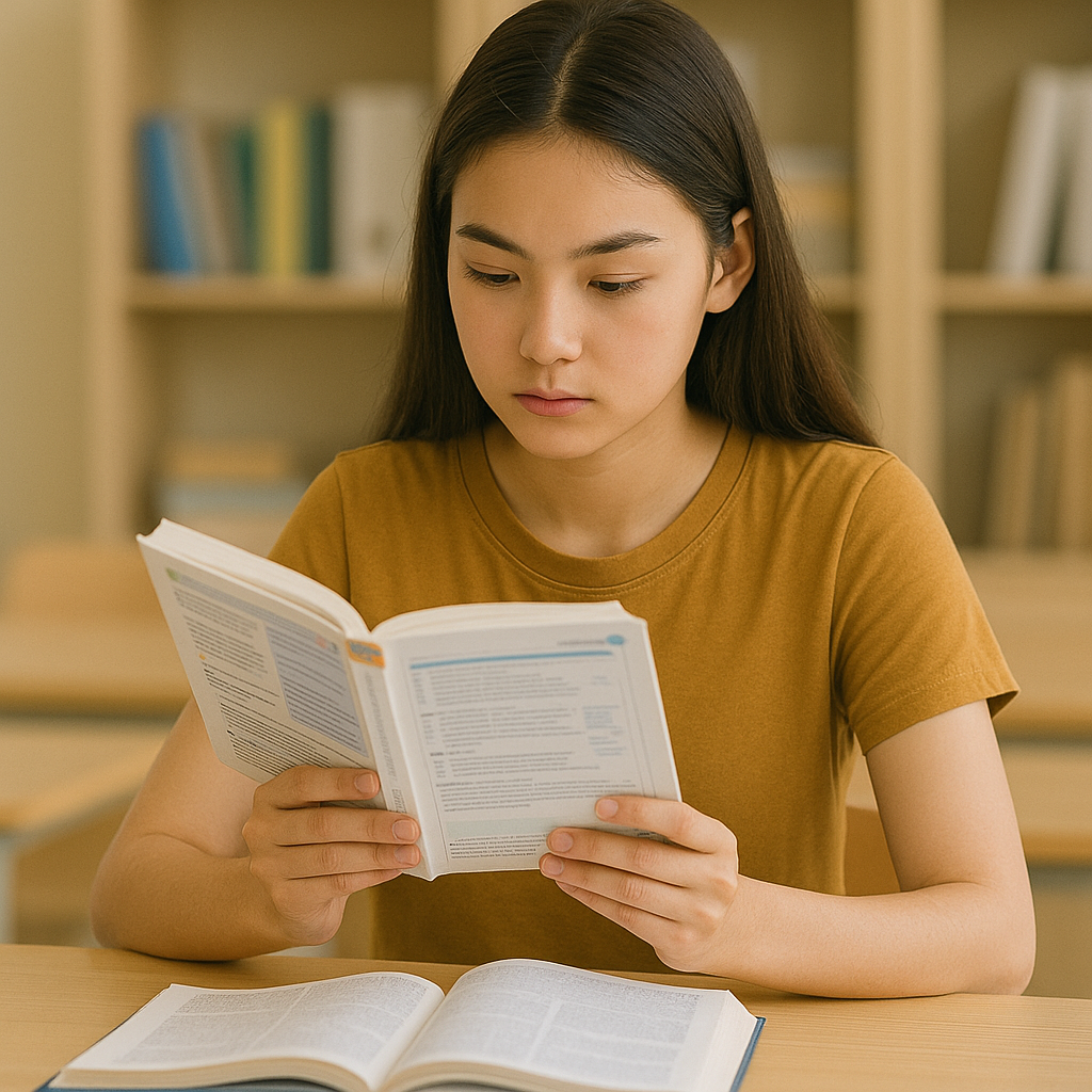 학생이 직접 과목 고르는 장면
