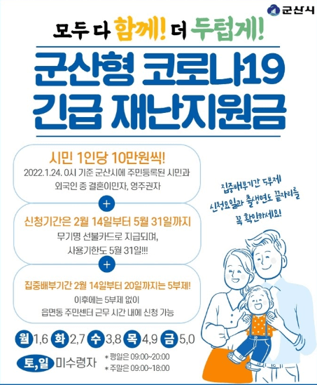 6차 재난지원금 군산형 신청