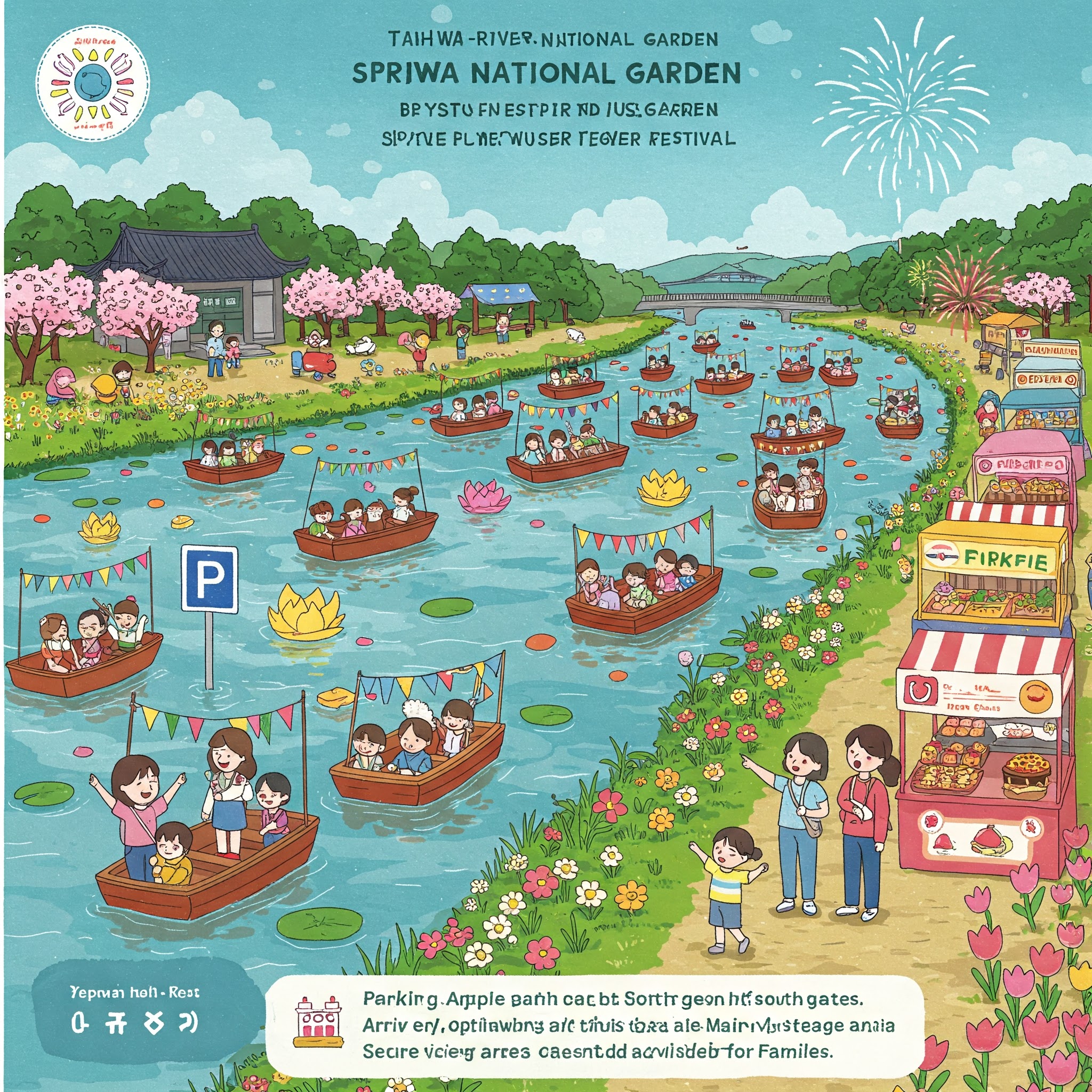 태화강 국가정원 봄꽃축제 꿀팁 총정리! 주차장부터 불꽃놀이까지 한눈에