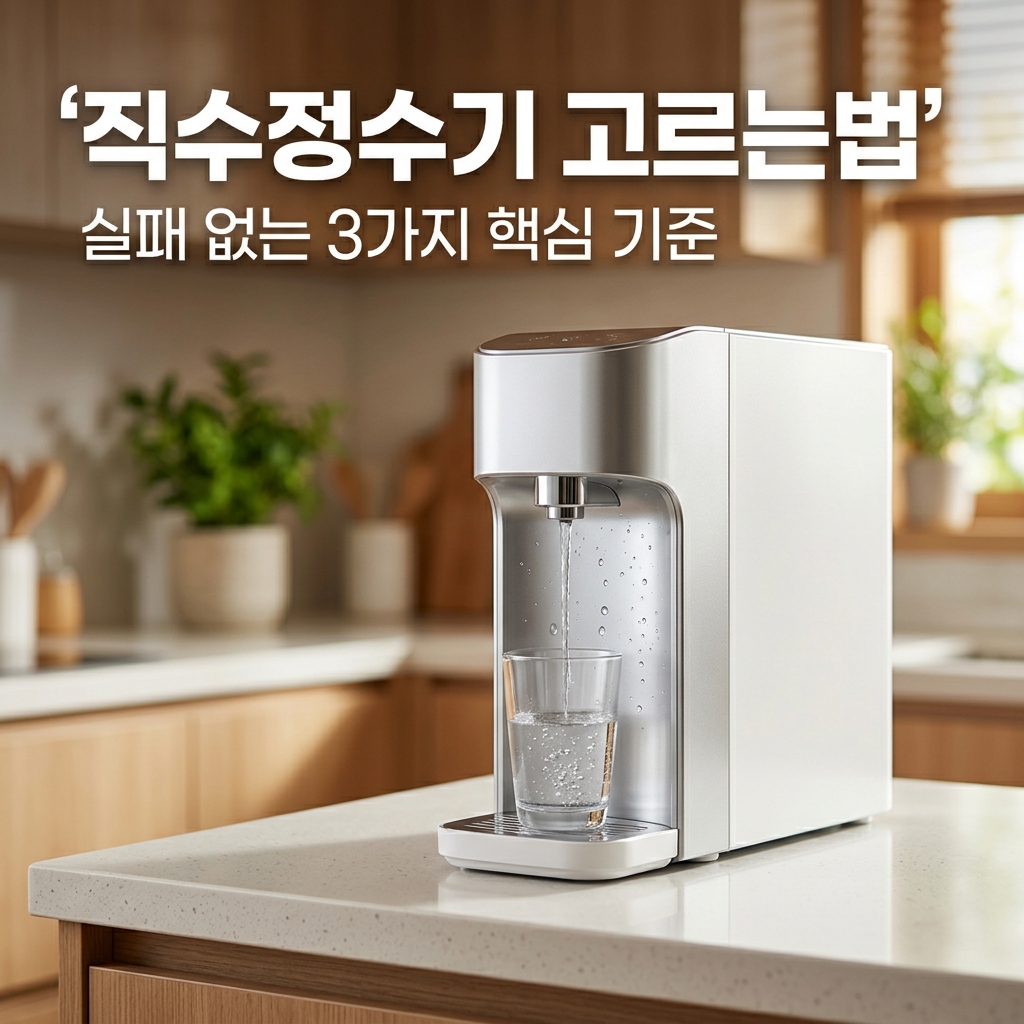 직수정수기 고르는법 설치 방식 비교
