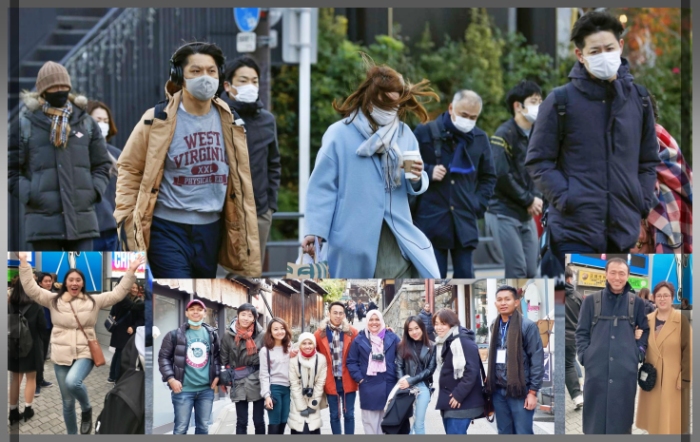 일본1월여행옷