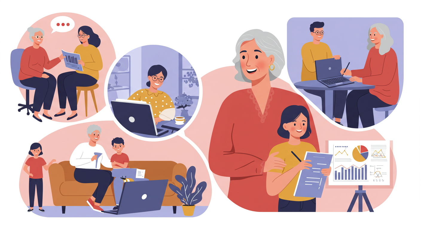 중년 여성 사진