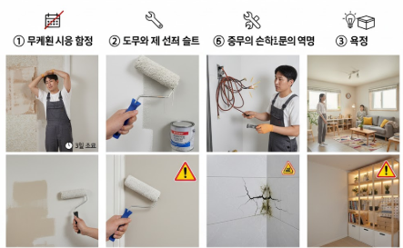 2030 소형 주택 셀프 리모델링⑤ – 실수도 경험이다, 내가 직접 겪은 리얼 후기