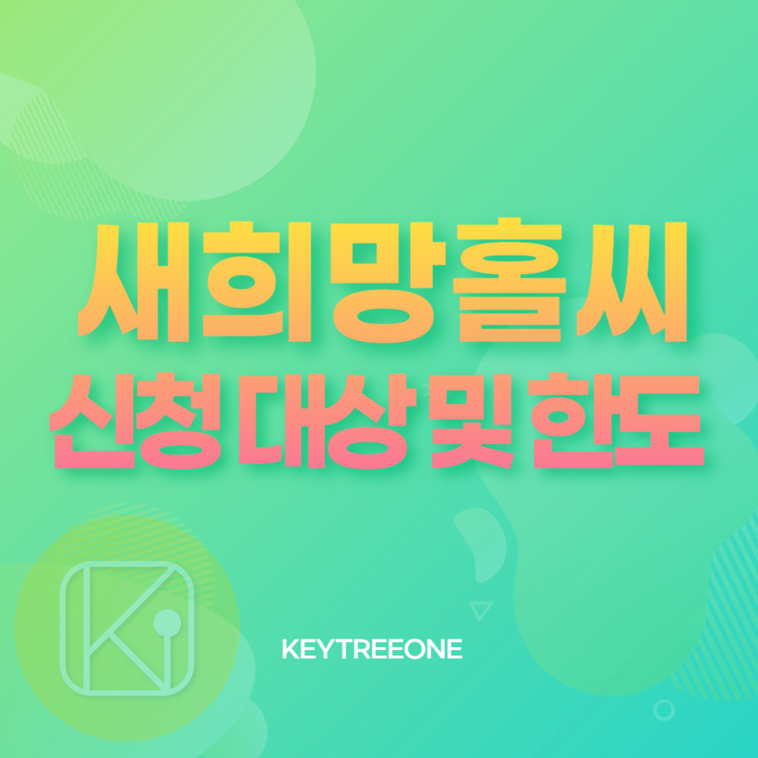 새희망홀씨 대출 신청 대상 및 한도