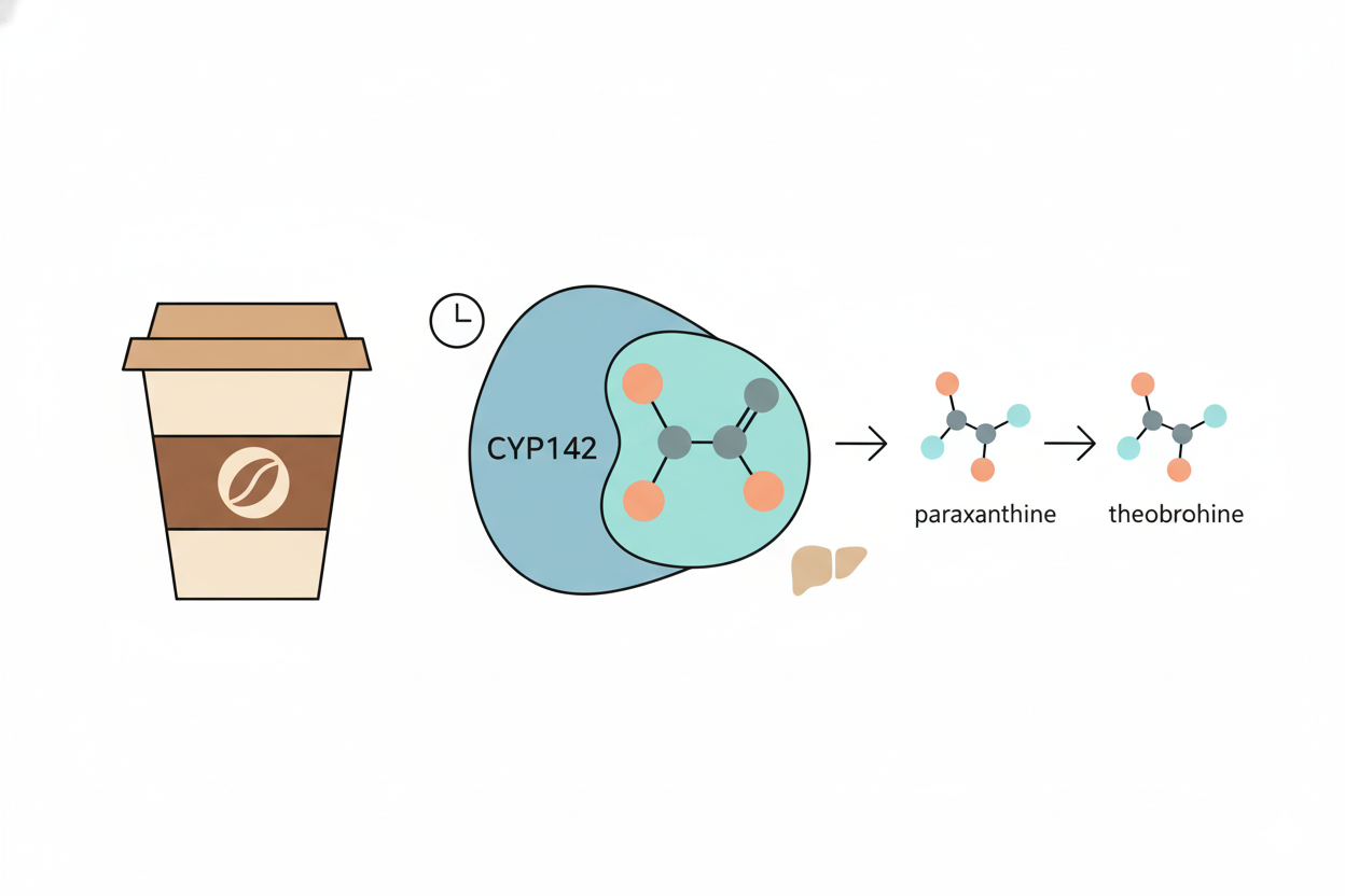 커피와 카페인을 분해하는 효소인 CYP142