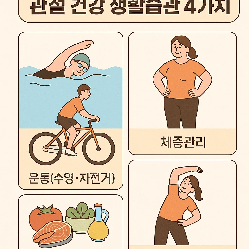 관절 건강을 위한 생활 습관