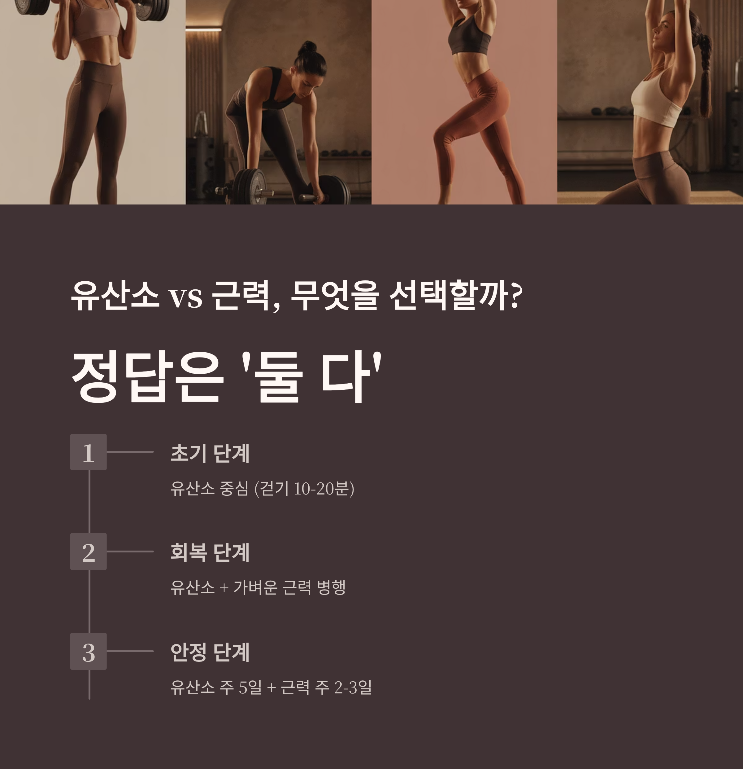 암 치료 후 유산소 와 근력운동 중 우선순위