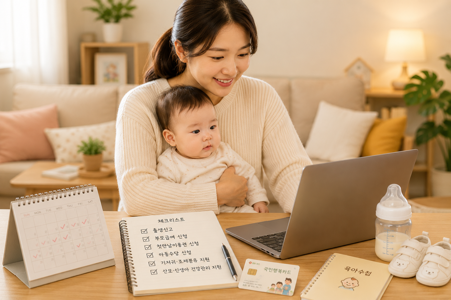 출산 후 1년 동안 받을 수 있는 정부지원금 찾아보는 부모