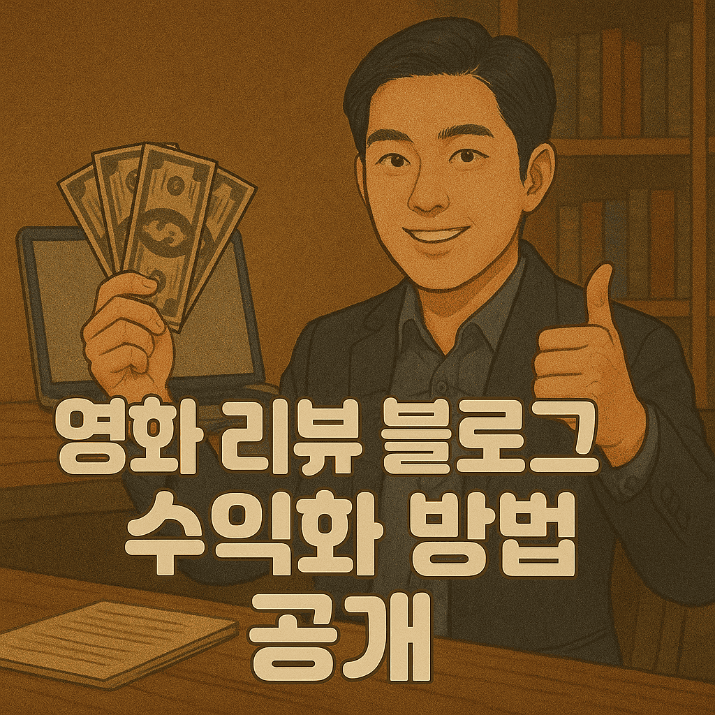 영화 리뷰 블로그 수익화 방법 공개
