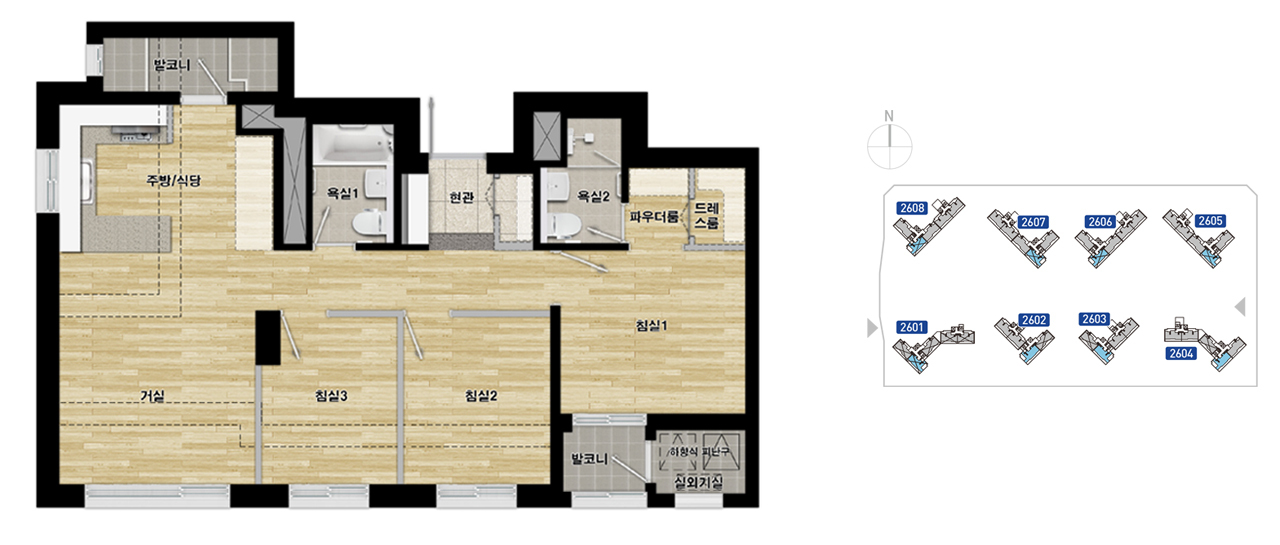 평택 고덕신도시 A26블록 LH 공공분양 - 59B Type