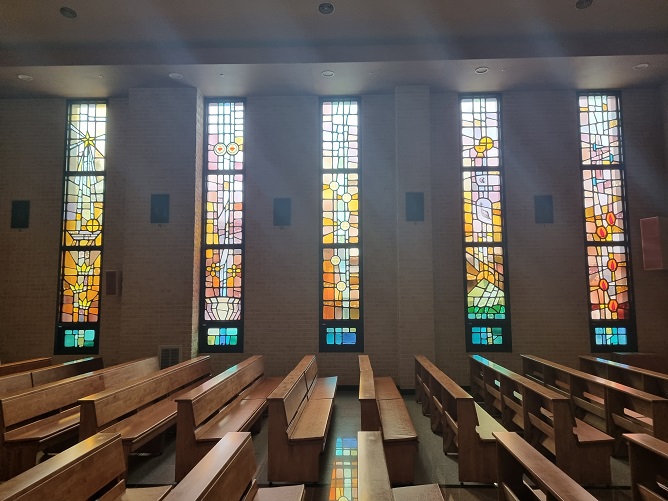 대전 죽동성당 스테인드글라스