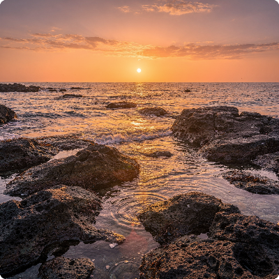 제주도 새해 일출 해돋이 명소 가상 이미지