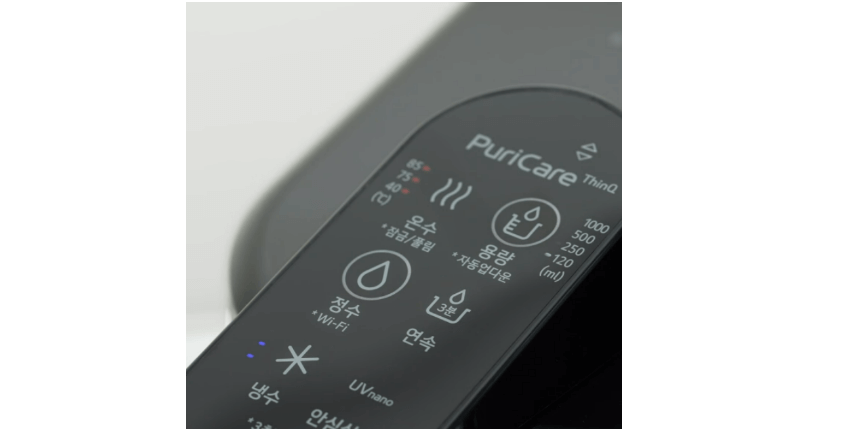 LG 정수기 패널 사진