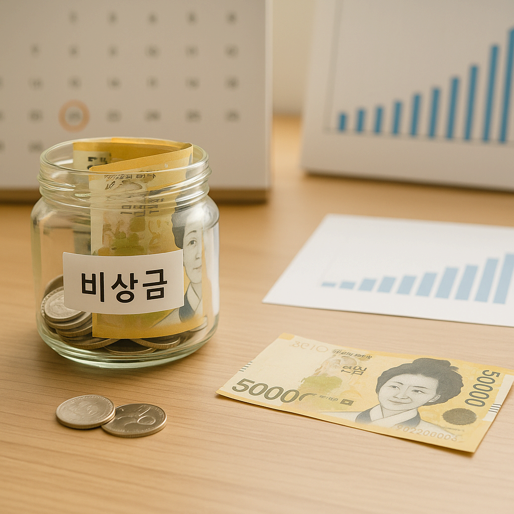 비상금을 모으기 위해 따로 마련한 저금통