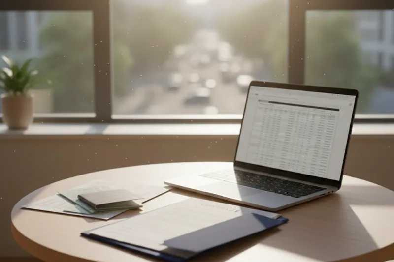 신탁형 ISA의 안정적 선택을 상징하는 현실적인 생활 장면