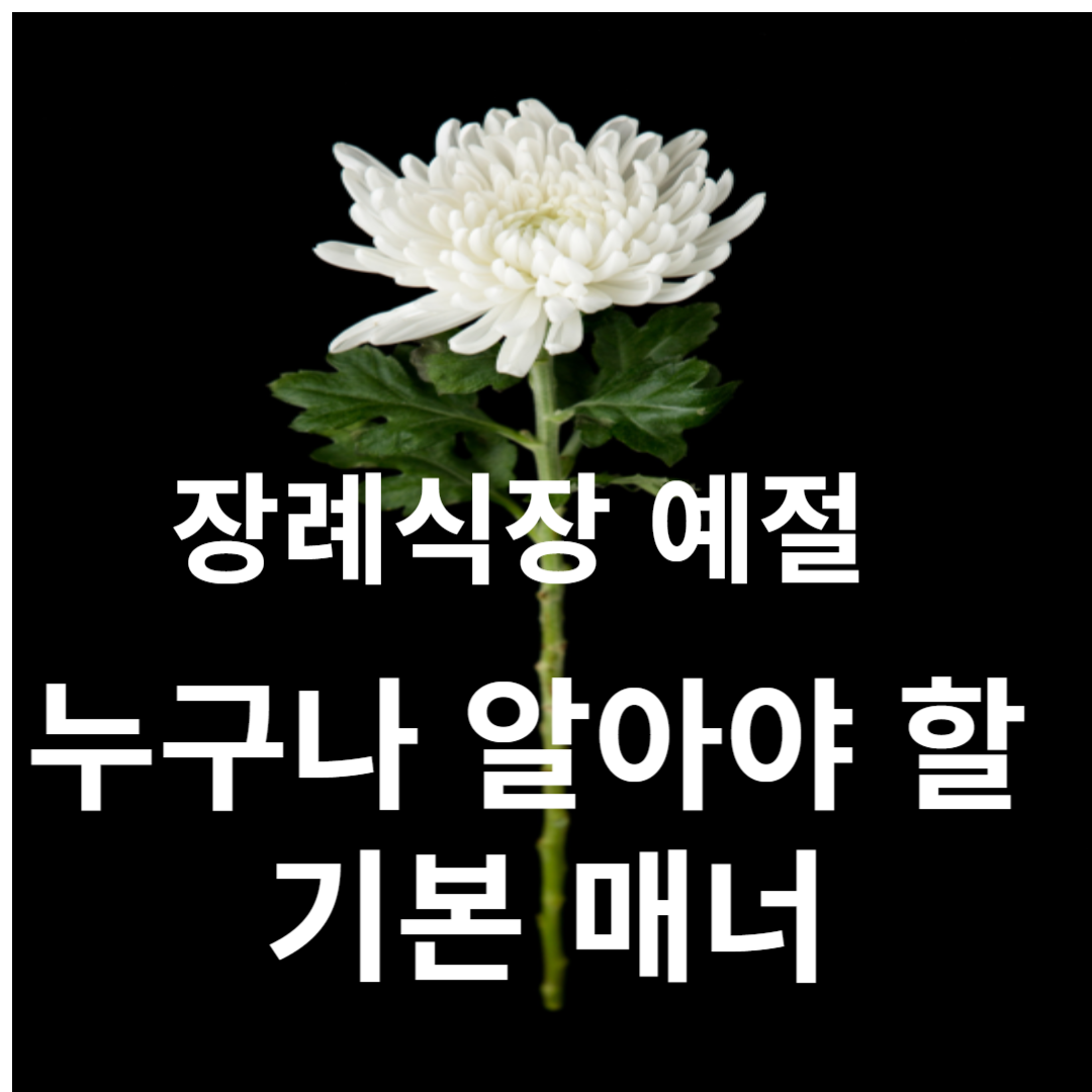 장례식장 매너