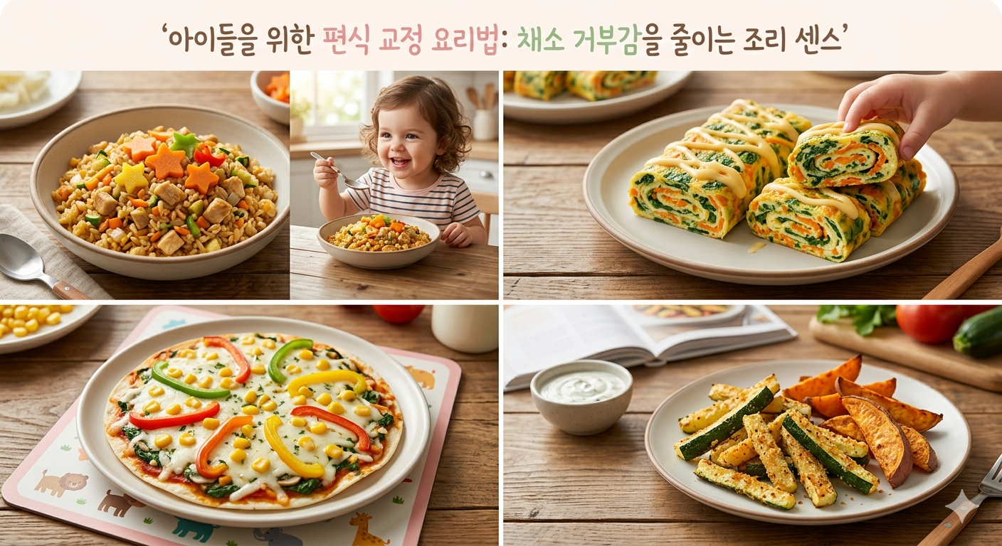 아이편식교정 편식요리법 어린이건강식단 채소레시피 육아정보 아이입맛바꾸기