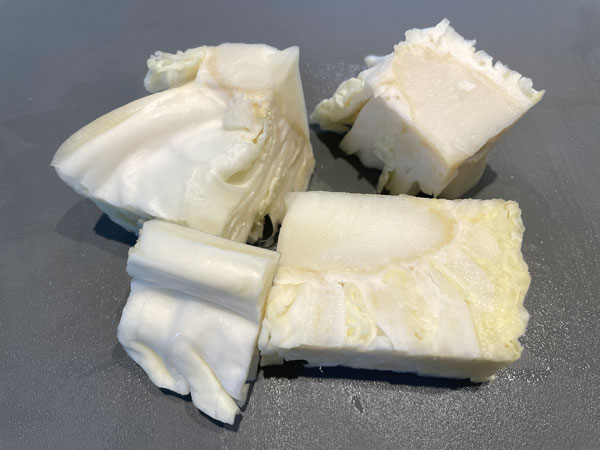 양배추 삶기 - 심지는 채수 낼 때 활용