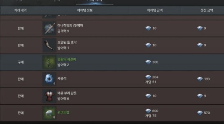 카카오게임즈-오딘-유저간-거래창