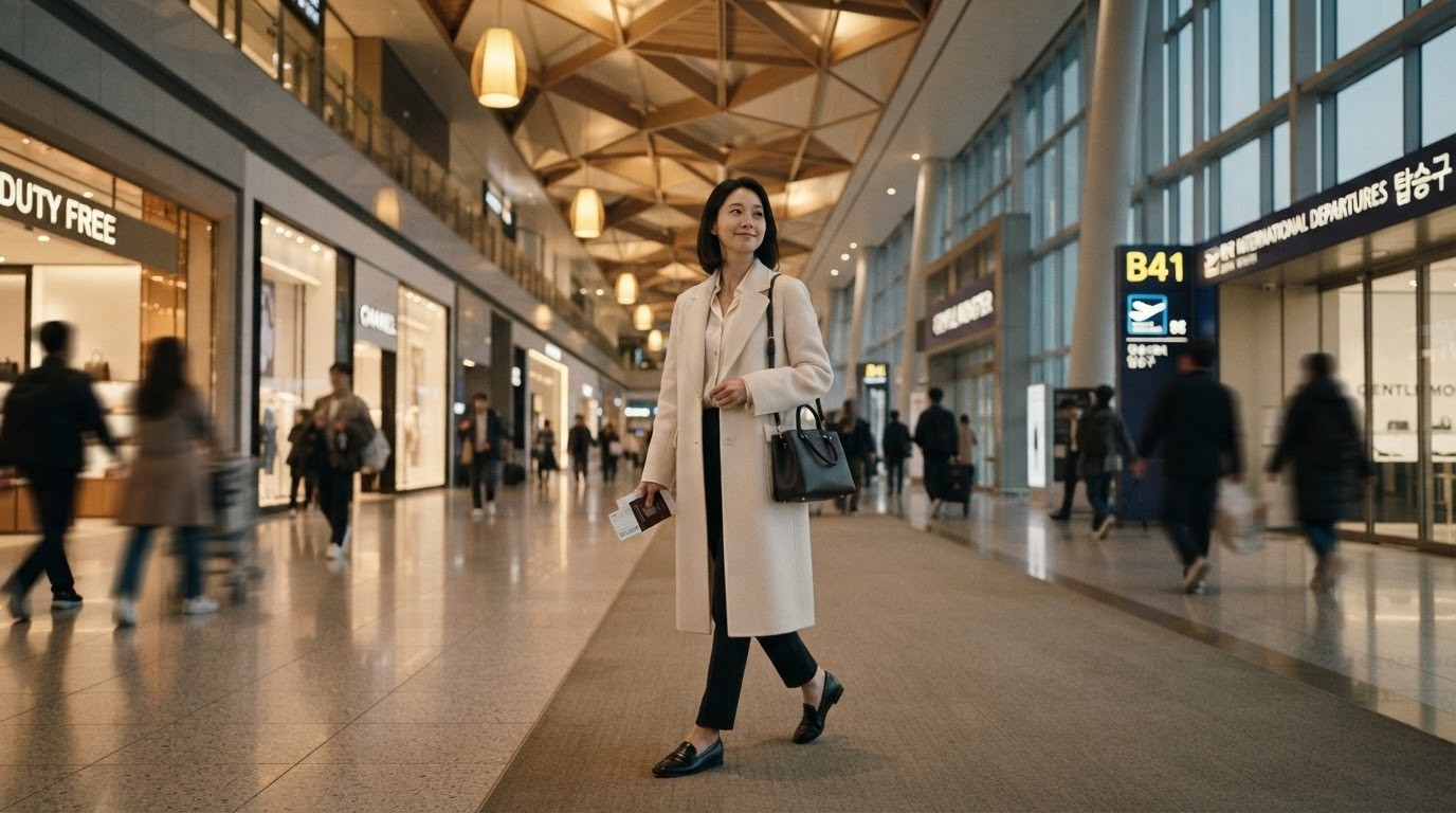 시간을 의식하지 않게 만드는 공항