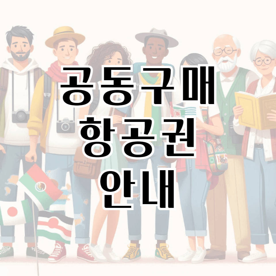 공동구매 항공권