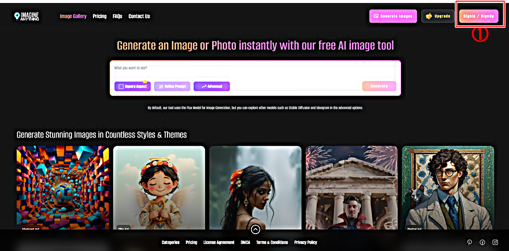 Imagine Anything AI 바로가기 │로그인