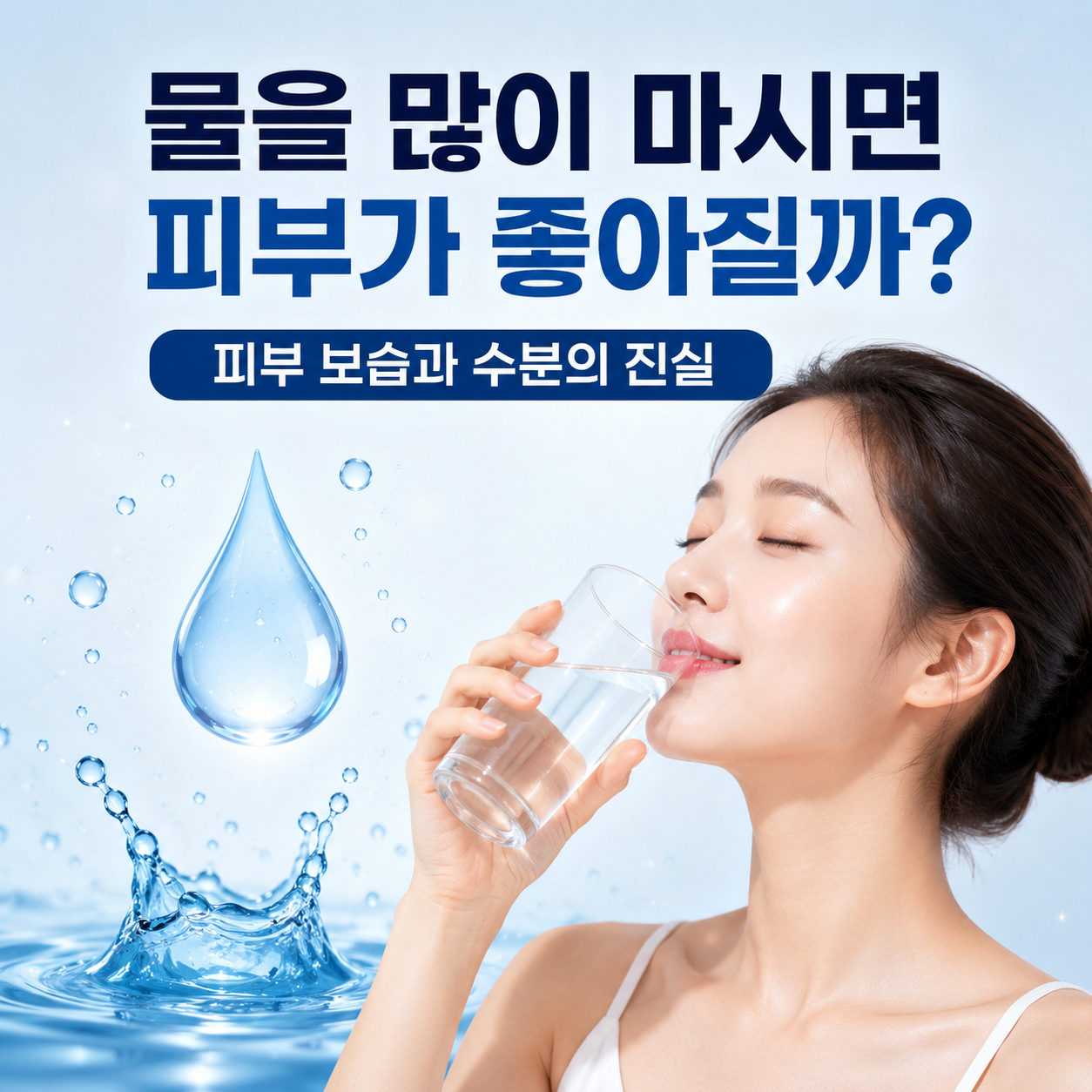피부 보습과 수분의 진실