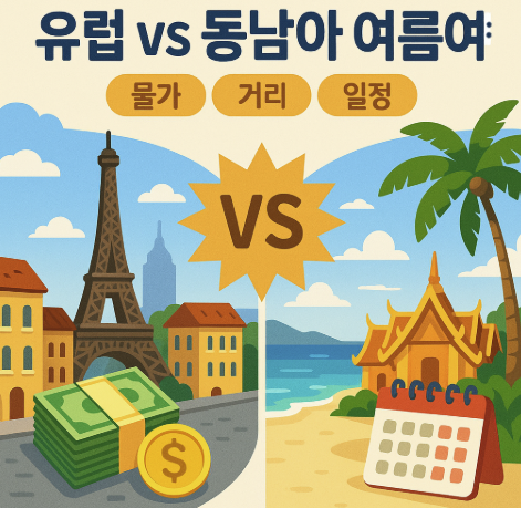유럽 vs 동남아 여름여행