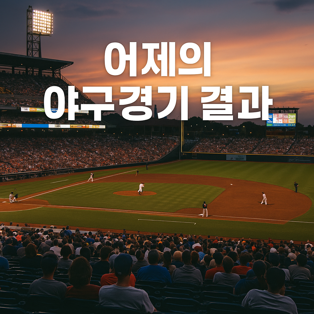 4월22일 야구 경기 결과