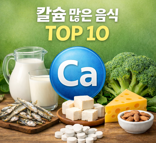 우유보다 칼슘 풍부한 음식 TOP 10
