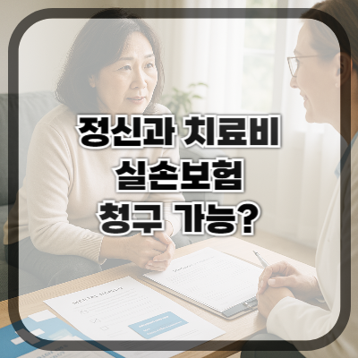 실손보험, 정신과 치료비도 청구 가능할까